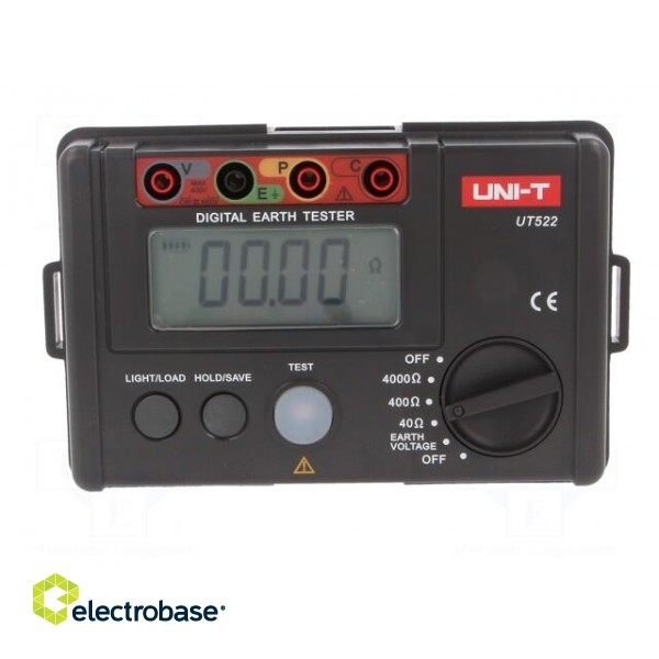 Meter: grounding resistance | LCD,with a backlit image 8