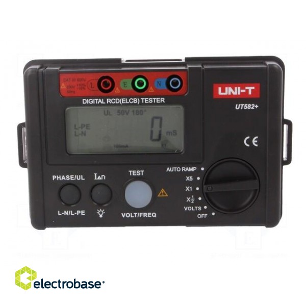 RCD tester | LCD,with a backlit | VAC: 30÷600V | f range: 45÷65Hz image 7
