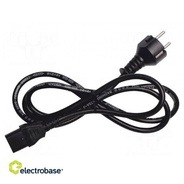 Connection cable | black | Plug: EU | KEW6010A,KEW6010B,KEW6011A