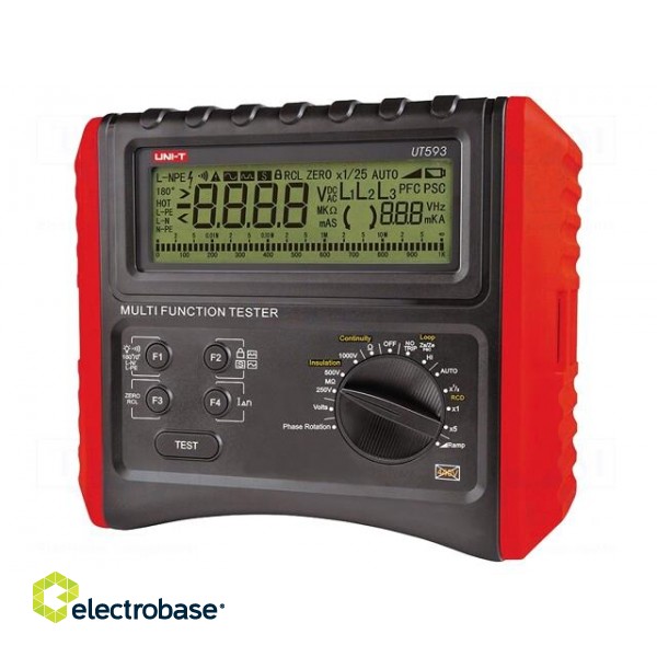Meter: appliance meter | LCD (9999),with a backlit | VAC: 0÷440V image 1