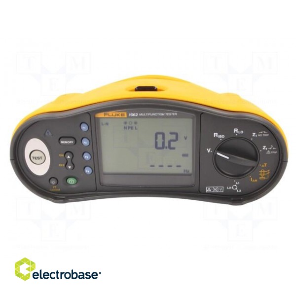 Meter: appliance meter | LCD | RCD test: general purpose | FLK-1660 image 6