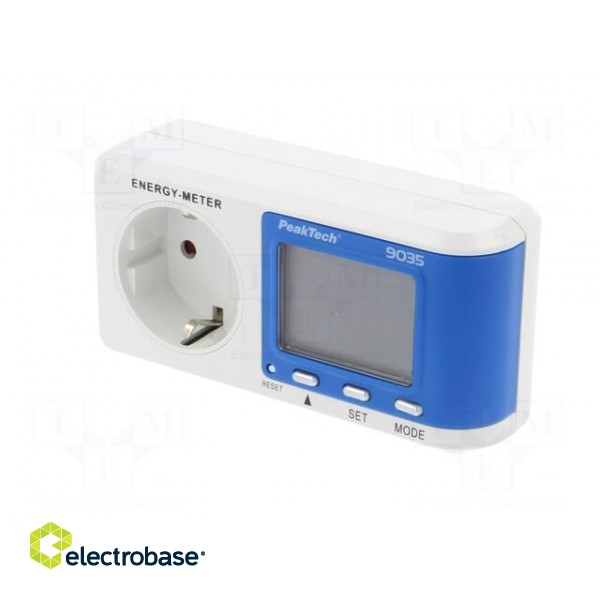 Electric energy meter | 16A | VAC: 200÷276V | Display: LED | 3.68kW фото 3