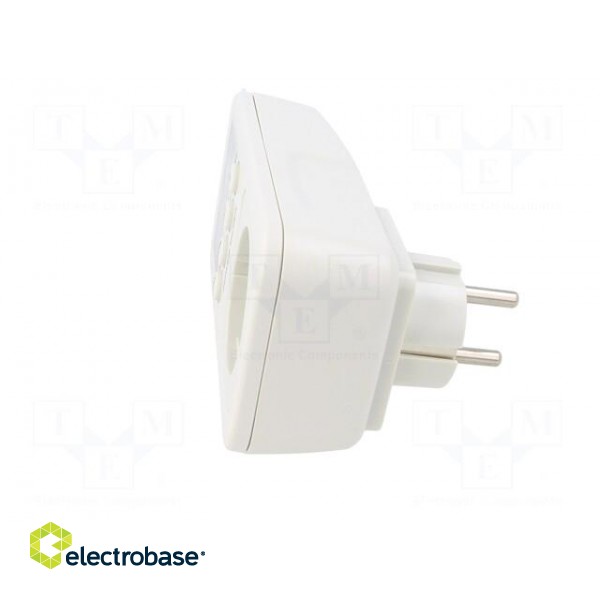 Electric energy meter | VAC: 100÷260V | 130x65x37mm | 3680W | Plug: EU image 3