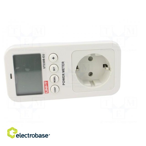 Electric energy meter | VAC: 100÷260V | 130x65x37mm | 3680W | Plug: EU фото 9