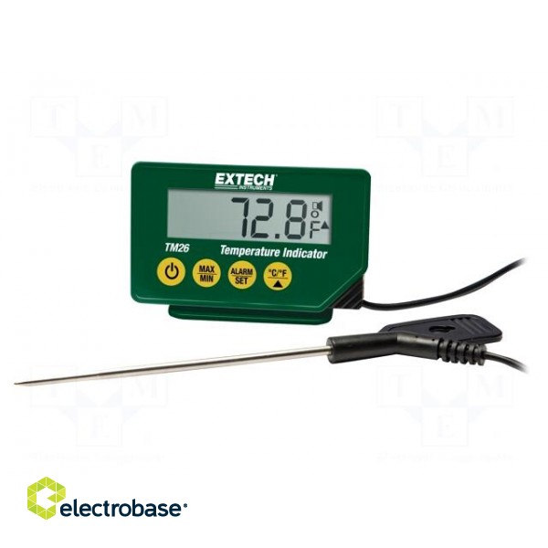 Meter: temperature | digital | LCD | -40÷200°C | Accur: ±0.5°C | IP65