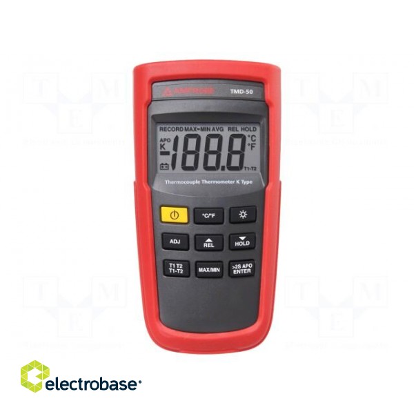 Meter: temperature | digital | LCD | 3,5 digit (1999) | -200÷1350°C