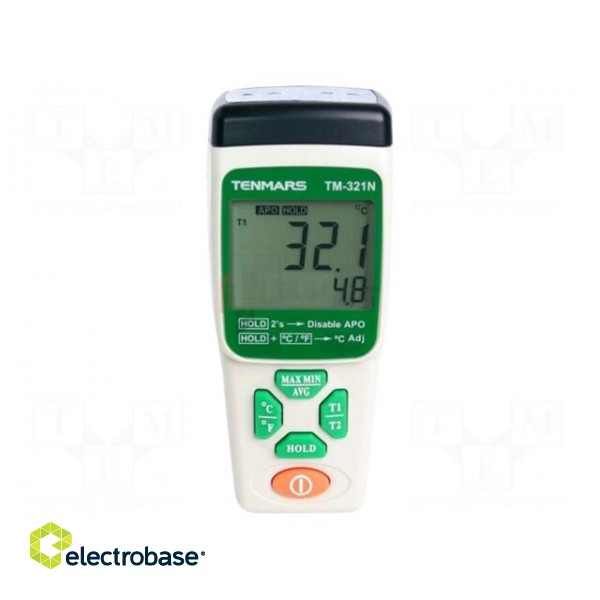 Meter: temperature | digital | LCD | 4 digit (9999) | Sampling: 1x/s