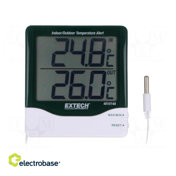 Meter: temperature | LCD | Accur: ±1°C | 0,1°C | Body dim: 112x102x22mm