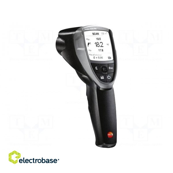 Infrared thermometer | -30÷600°C | Opt.resol: 50: 1 | ε: 0,1÷1
