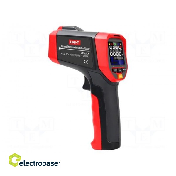Infrared thermometer | colour,LCD | -32÷1100°C | Accur.(IR): ±1.5°C image 3
