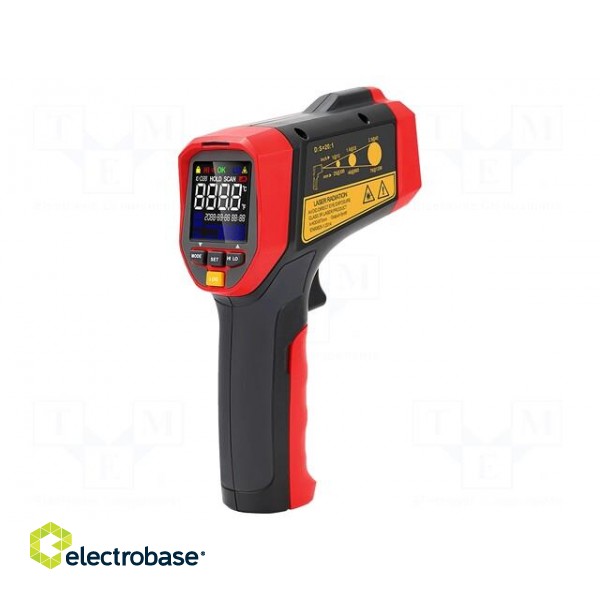 Infrared thermometer | colour,LCD | -32÷1100°C | Accur.(IR): ±1.5°C фото 2