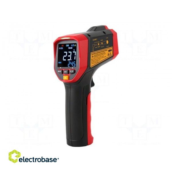 Infrared thermometer | LCD | -50÷2000°C | Accur.(IR): ±1%,±1°C фото 1