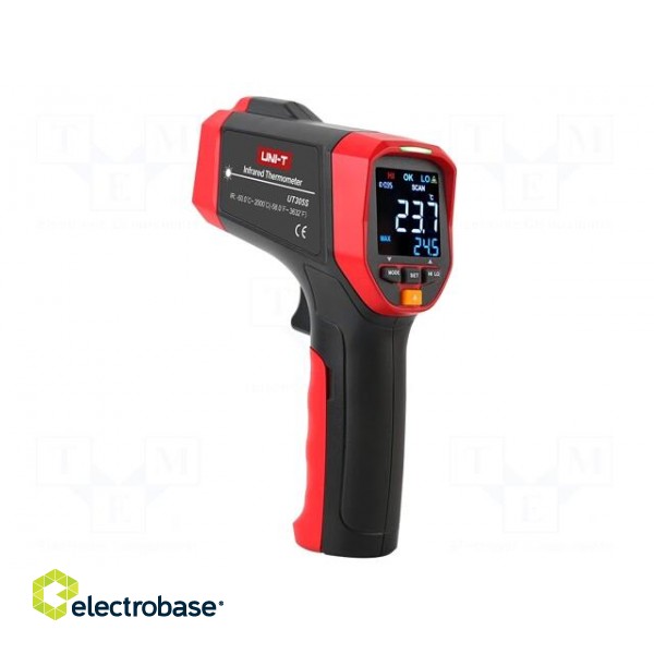 Infrared thermometer | LCD | -50÷2000°C | Accur.(IR): ±1%,±1°C image 3