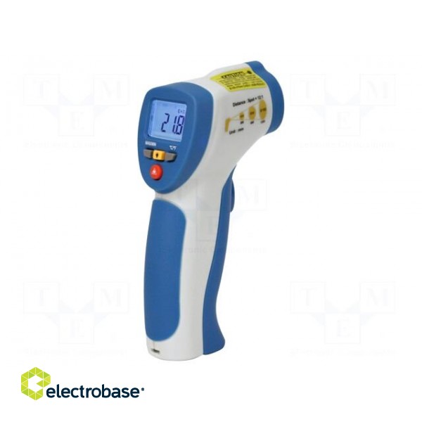 Infrared thermometer | LCD | 3,5 digit | -50÷380°C | Opt.resol: 12: 1