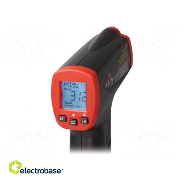 Infrared thermometer | LCD | -32÷400°C | Accur.(IR): ±2%,±2°C image 3