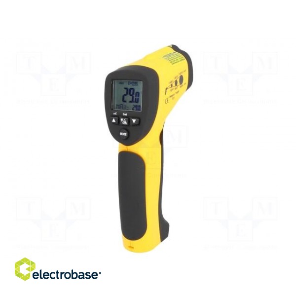 Infrared thermometer | LCD,with a backlit | -32÷480°C | ε: 0,1÷1 фото 1