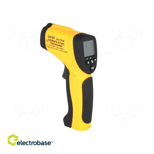 Infrared thermometer | LCD,with a backlit | -32÷480°C | ε: 0,1÷1 image 4