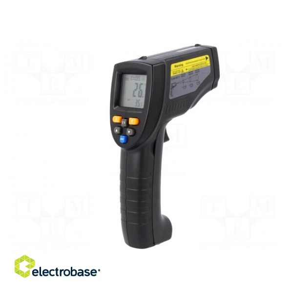 Infrared thermometer | LCD,with a backlit | -50÷1150°C | ε: 0,1÷1 фото 6