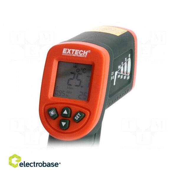 Infrared thermometer | LCD,with a backlit | -50÷600°C | ε: 0,1÷1 фото 4