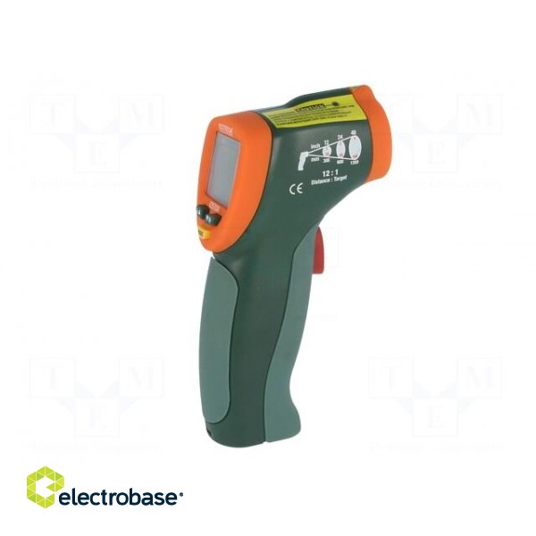 Infrared thermometer | LCD,with a backlit | -50÷650°C | ε: 0,1÷1 фото 3