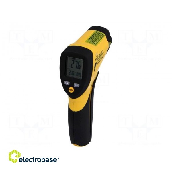 Infrared thermometer | LCD,with a backlit | -50÷800°C | ε: 0,1÷1 фото 1