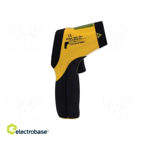 Infrared thermometer | LCD,with a backlit | -50÷800°C | ε: 0,1÷1 image 7
