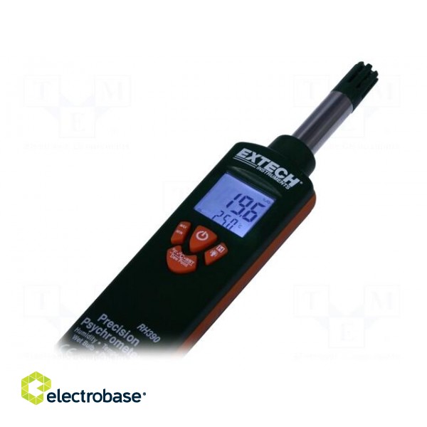 Meter: psychrometer | LCD,with a backlit | -30.1°C | 0÷100%RH фото 4