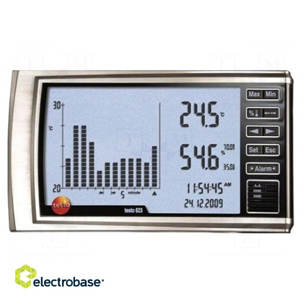 Thermo-hygrometer | -10÷60°C | 0÷100%RH | Accuracy: ±0.4°C | IP30
