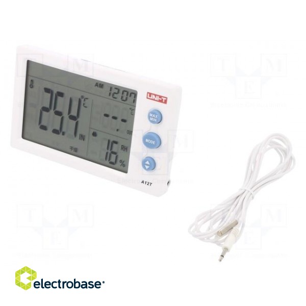 Thermo-hygrometer | LCD | -10÷50°C | 0÷99%RH | Accur: ±1°C | 0.1°C | 1%RH image 1