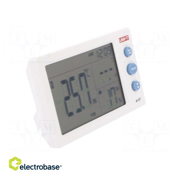 Meter: weather station | LCD | -10÷50°C | Accur: ±1°C | 0÷99%RH | 1%RH paveikslėlis 8