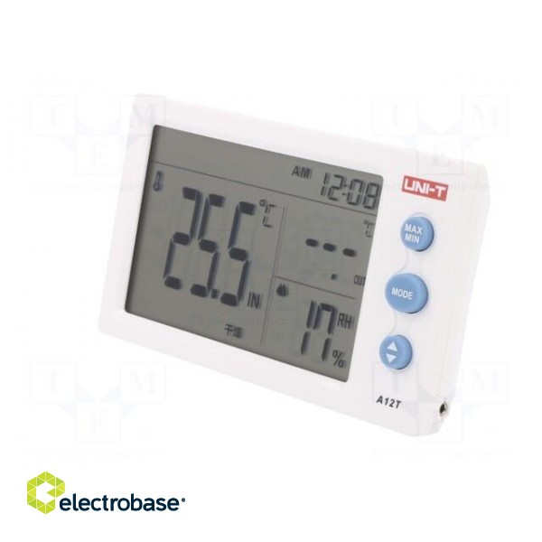 Thermo-hygrometer | LCD | -10÷50°C | 0÷99%RH | Accur: ±1°C | 0.1°C | 1%RH image 2