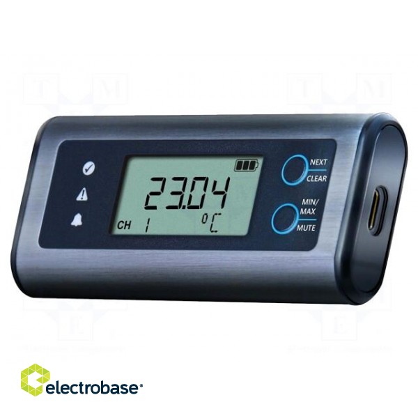 Data logger | temperature | ±0.2°C | Temp: -18÷55°C | Interface: USB image 2