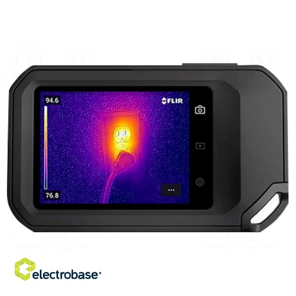 Infrared camera | colour,LCD 3,5" | 128x96 | -20÷300°C | IP54 | ≤70mK image 2