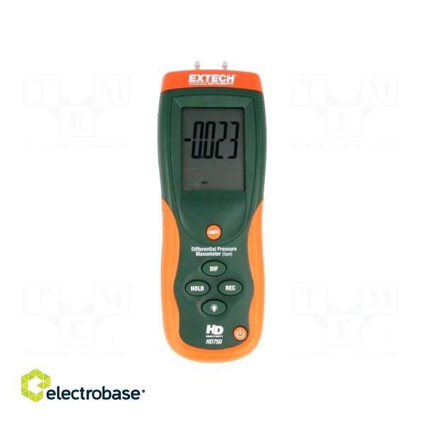 Manometer | LCD 4 digits,with a backlit | 0,001÷5psi | Plug: EU,UK image 1