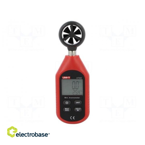 Thermoanemometer | 0÷30m/s | -10÷50°C | Equipment: batteries image 1