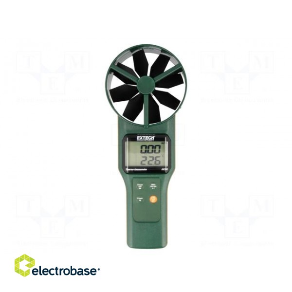 Thermoanemometer | LCD (4000),with a backlit | 0,2÷30m/s image 1