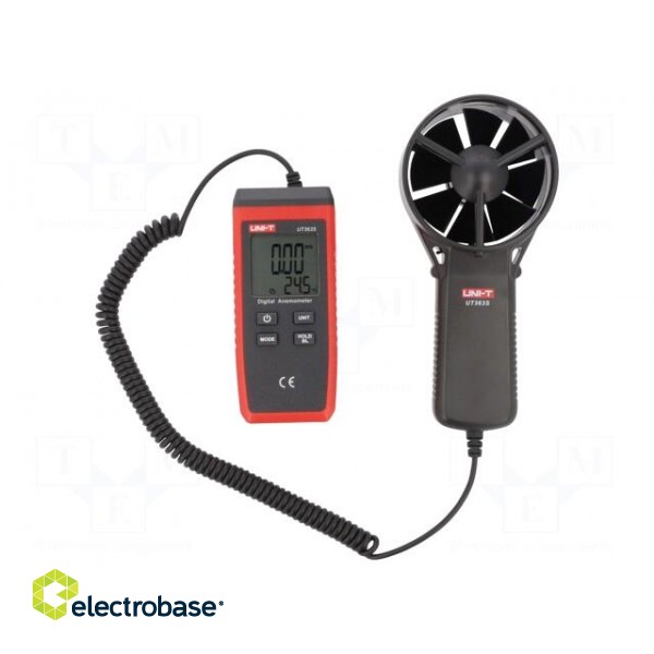 Thermoanemometer | LCD,with a backlit | 0÷30m/s | -10÷50°C image 1