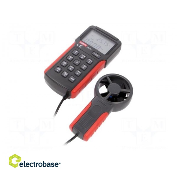 Thermoanemometer | LCD | 2÷30m/s | 0÷40°C | Equipment: case image 1
