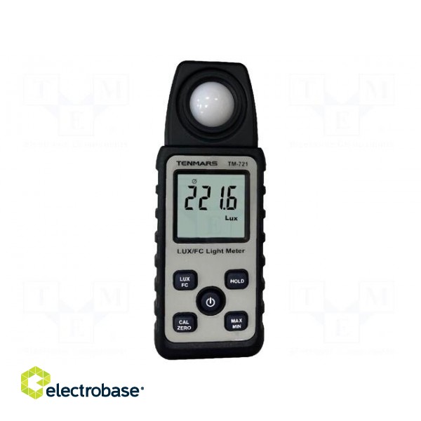 Light meter | 3% | lux,foot-candle | 2,5x/s | 48x23x133mm