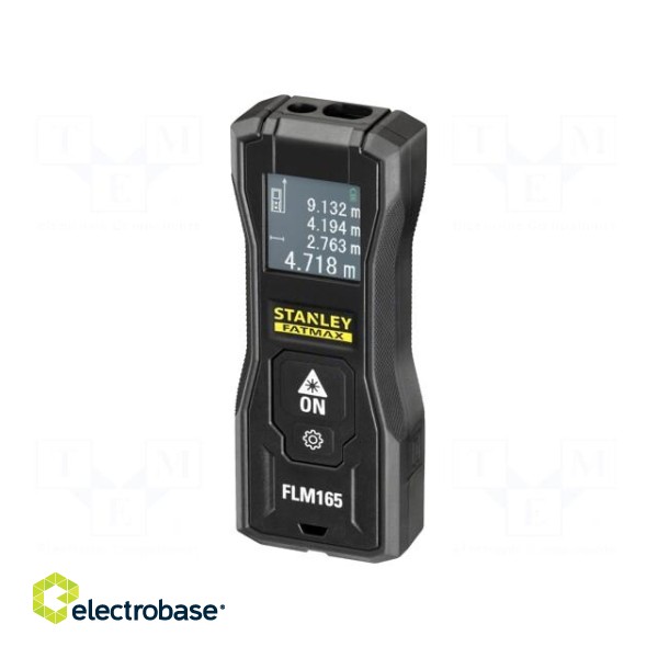 Distance meter | LCD | 0.2÷50m | Meas.accur: ±1,5mm | Resol: 0,001m