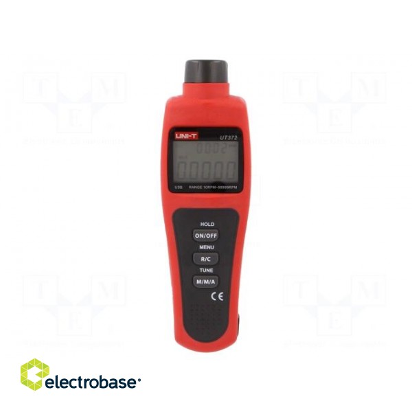 Tachometer | LCD (100000) | 10÷99999 rpm (optical method) | 100g image 1