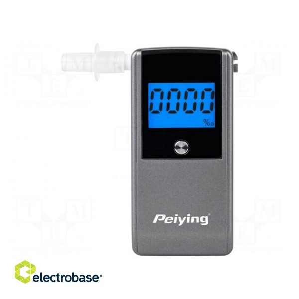 Tester: breathalyser | LCD | 0÷2 ‰ | Equipment: mouthpiece x5,case image 1