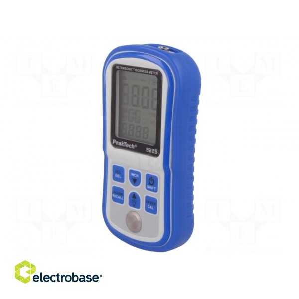 Tester: ultrasonic thickness meter | 1÷300mm | 1% | 80x145x30mm image 9