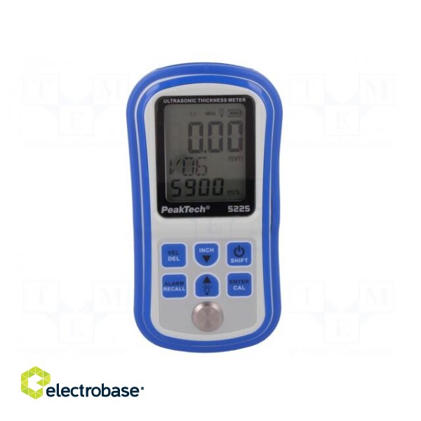 Tester: ultrasonic thickness meter | 1÷300mm | 1% | 80x145x30mm image 8