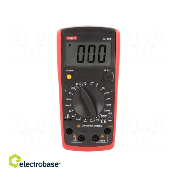 CR meter | LCD | (1999) | C accuracy: ±(0.5%+10digit) | Test: diodes image 1