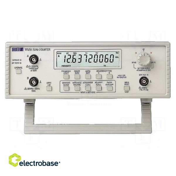 Meter: frequency | LCD | Ch: 2 | 0.001÷3000MHz | Interface: USB | Plug: EU