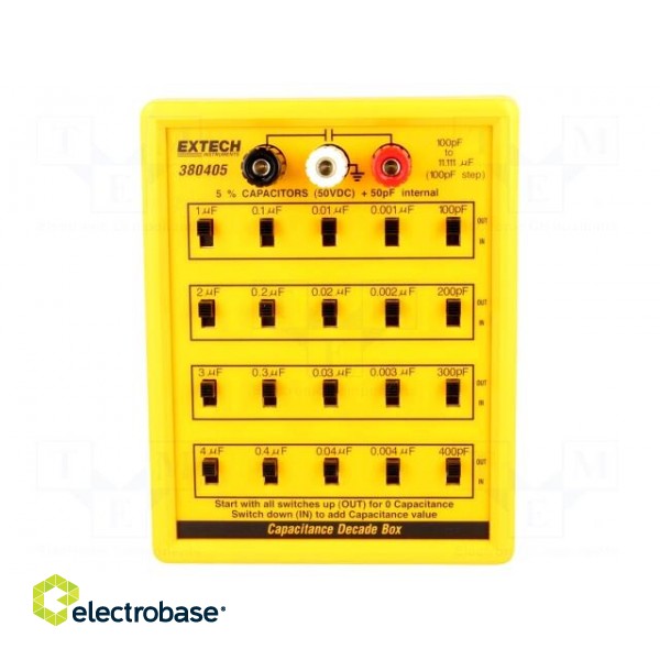 Decade box: capacitance | 100p÷11111uF | Number of ranges: 5 | 5% paveikslėlis 1