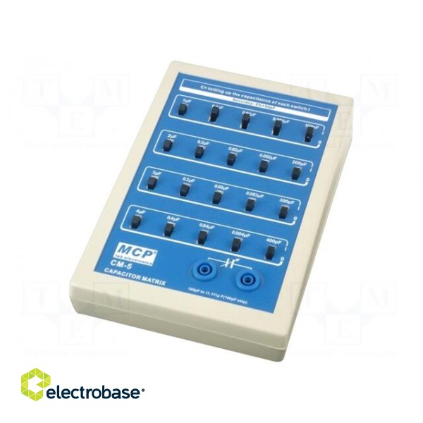 Decade box: capacitance | Number of ranges: 5 | 0F÷11111nF | 50VDC image 2