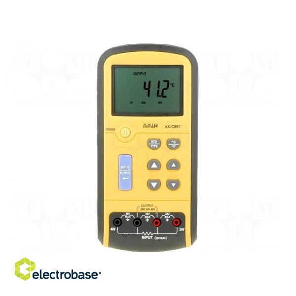 Calibrator | RTD | R range: 0,01÷400/1500/3200Ω | Unit: °C,°F фото 1