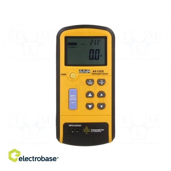 Calibrator | thermocouple | VDC: -10m÷75mV | Unit: °C,°F image 1